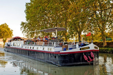 French Hotel Barge ATHOS Canal du Midi south of France - ParadiseConnections.com