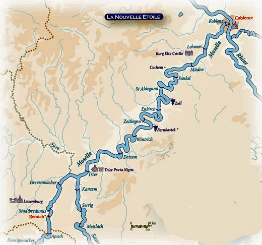 MAP Moselle River