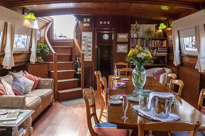 French hotel barge Athos - canal du midi France - Forward Salon