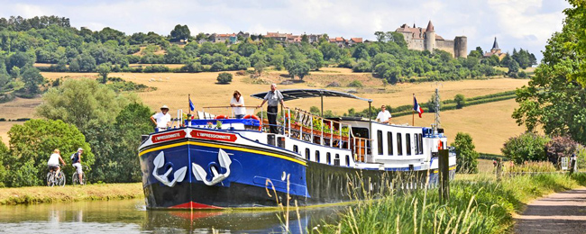 French Barge Impressionniste - Cruising Southern Burgundy Châteauneuf