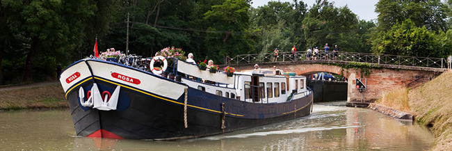 French Barge Rosa - Cruising the Gascony and Bordeaux France
