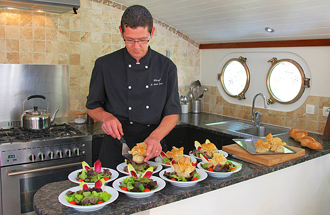Barge charter cruises blog Barging blog - Culinary Cruises aboard French Hotel Barge Enchante Barging in France