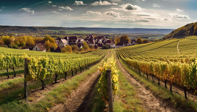 Burgundy vinyard