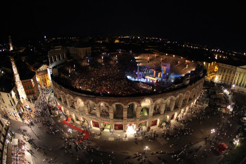 River Po, Italy - Verona - Arena - Opera