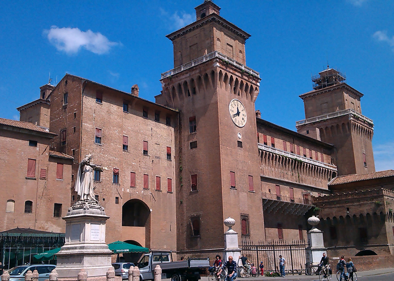 River Po, Italy - Ferrara - Este Castle