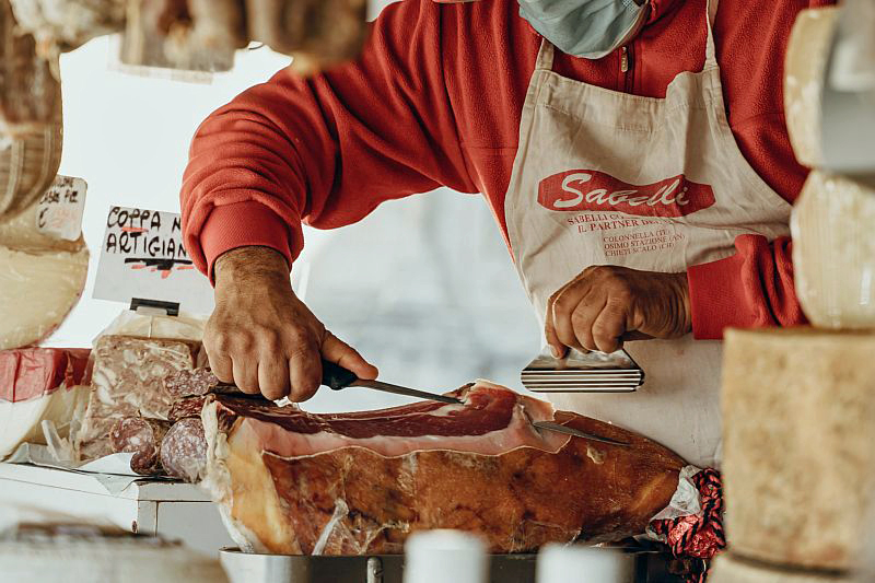 River Po, Italy - Parma Ham